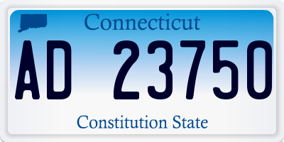 CT license plate AD23750