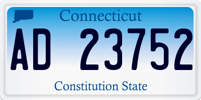 CT license plate AD23752