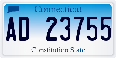CT license plate AD23755