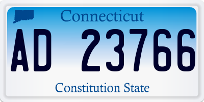 CT license plate AD23766