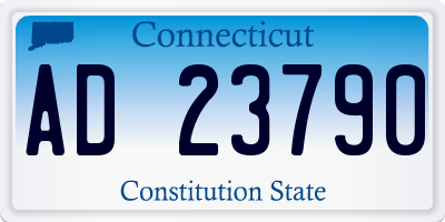 CT license plate AD23790