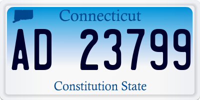 CT license plate AD23799