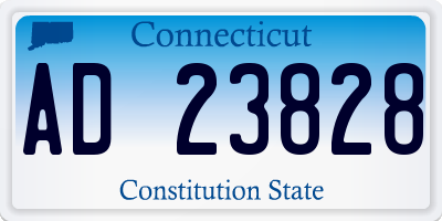 CT license plate AD23828