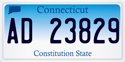 CT license plate AD23829