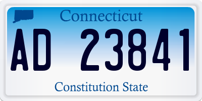 CT license plate AD23841