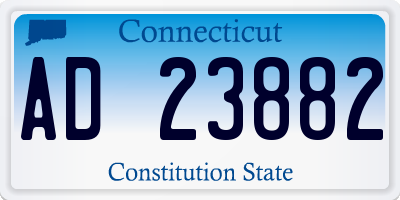CT license plate AD23882
