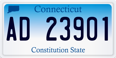 CT license plate AD23901