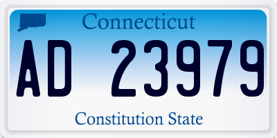 CT license plate AD23979