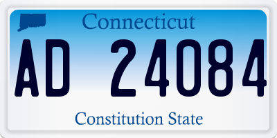 CT license plate AD24084
