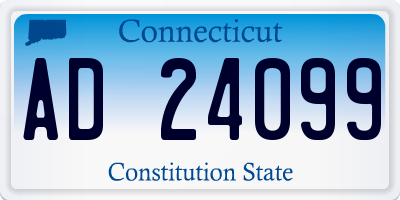 CT license plate AD24099