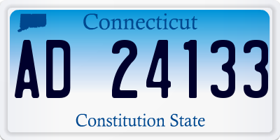 CT license plate AD24133