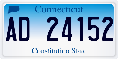 CT license plate AD24152