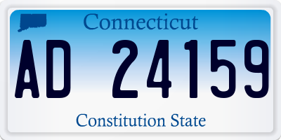 CT license plate AD24159