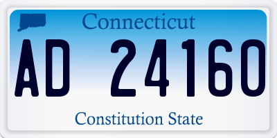 CT license plate AD24160