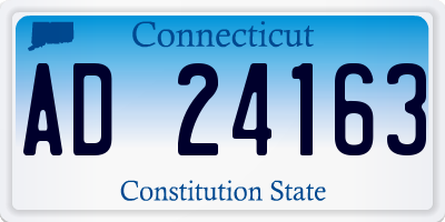 CT license plate AD24163