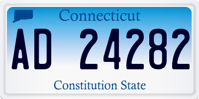 CT license plate AD24282