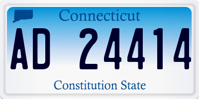 CT license plate AD24414
