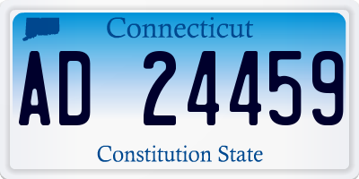 CT license plate AD24459