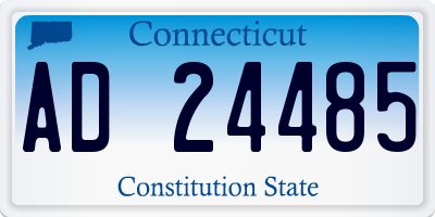 CT license plate AD24485
