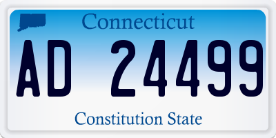 CT license plate AD24499