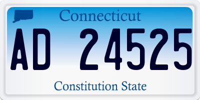 CT license plate AD24525