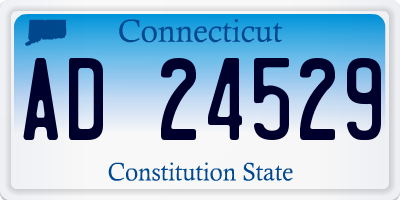 CT license plate AD24529