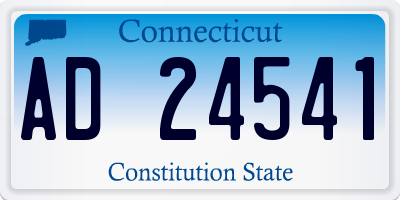 CT license plate AD24541