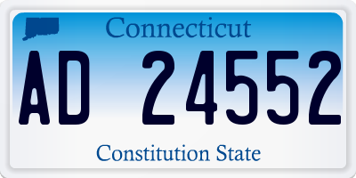 CT license plate AD24552