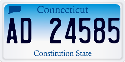 CT license plate AD24585