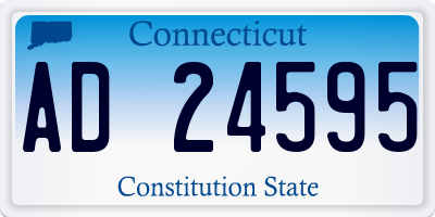 CT license plate AD24595