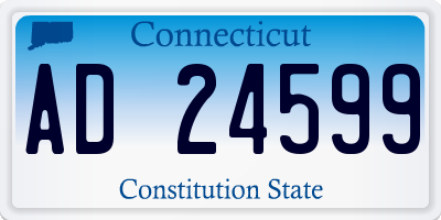 CT license plate AD24599