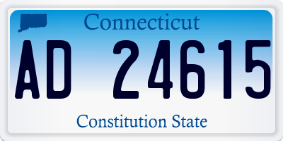 CT license plate AD24615