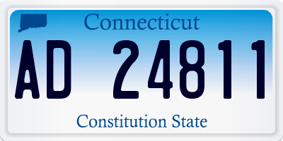 CT license plate AD24811