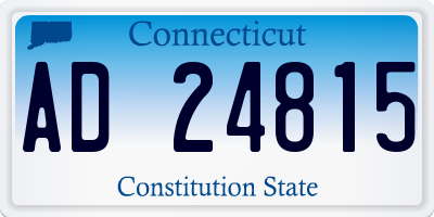 CT license plate AD24815