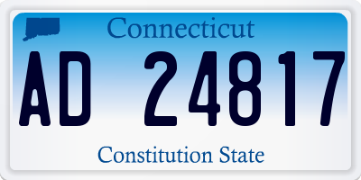 CT license plate AD24817