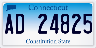 CT license plate AD24825