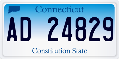 CT license plate AD24829