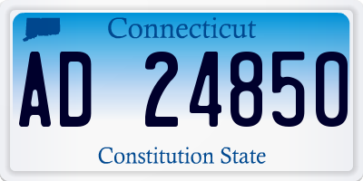 CT license plate AD24850