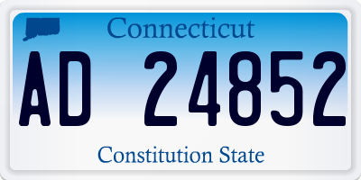 CT license plate AD24852