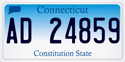 CT license plate AD24859