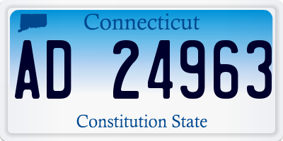 CT license plate AD24963
