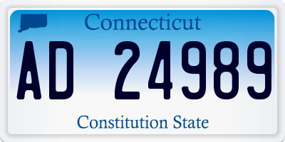 CT license plate AD24989