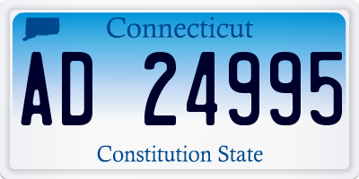CT license plate AD24995