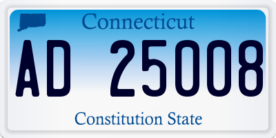 CT license plate AD25008