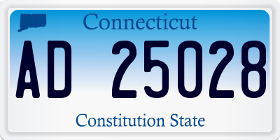 CT license plate AD25028