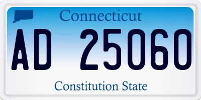 CT license plate AD25060