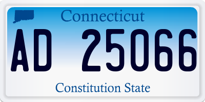 CT license plate AD25066
