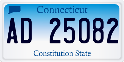 CT license plate AD25082