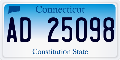 CT license plate AD25098