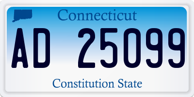 CT license plate AD25099